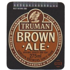 Trumans Brewery London Brown Ale 275ml Beer Bottle Label