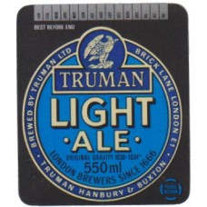 Trumans Brewery London Light Ale 550ml Beer Bottle Label