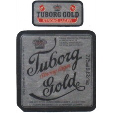 Tuborg Breweries UK Gold Strong Lager 275ml 9.68 fl oz Beer Bottle Label