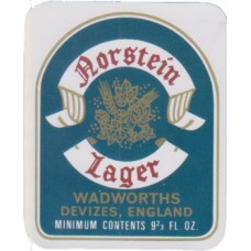 Wadworth & Co. Northgate Brewery Norstein Lager 9 2/3 fl oz Beer Bottle Label