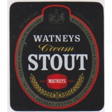 Watneys London Cream Stout 12 US fl oz 35.5cl Beer Bottle Label