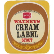 Watneys London Cream Label Stout 19 1/3 fl oz Beer Bottle Label