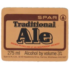 Wells Bedford Spar Traditional Ale 275ml ABV 3% Beer Bottle Label