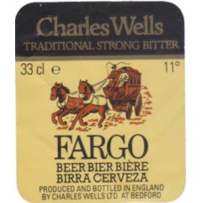 Wells Bedford Fargo Birra Cerveza 33cl 11% Beer Bottle Label
