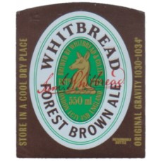 Whitbread Brewery London Forest Brown Ale 550ml og 1030-1034 Beer Bottle Label