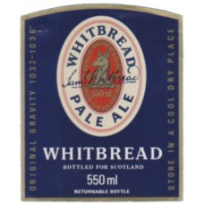 Whitbread Brewery London Pale Ale 550ml og 1032-1036 Beer Bottle Label