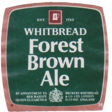 Whitbread Brewery London Forest Brown Ale Beer Bottle Label