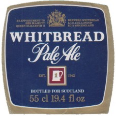 Whitbread Brewery London Pale Ale 55cl 19.4 fl oz Beer Bottle Label