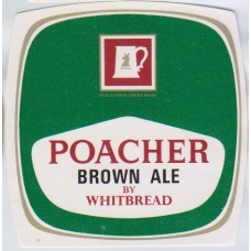 Whitbread Brewery London Poacher Brown Ale Beer Bottle Label