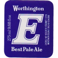 Worthington E Best Pale Ale 275ml 9.68 fl oz Beer Bottle Label