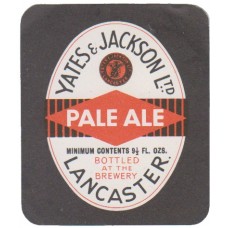 Yates & Jackson Lancaster Pale Ale 9 1/2 fl ozs Beer Bottle Label