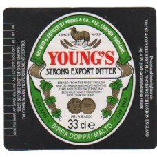 Youngs Brewery Wandsworth Strong Export Bitter 33cl Beer Bottle Label