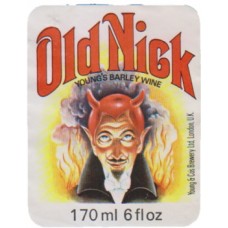 Youngs Wandsworth Brewery Old Nick 170ml 6 fl oz Beer Bottle Label