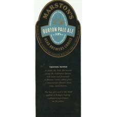 Marstons Head Brewers Choice Burton Pale Ale Tasting Notes Card