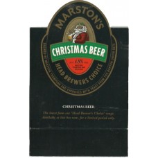 Marstons Head Brewers Choice Christmas Beer Tasting Notes Folding Stand