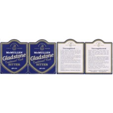 McMullens Gladstone Open Out Standing Bar Card